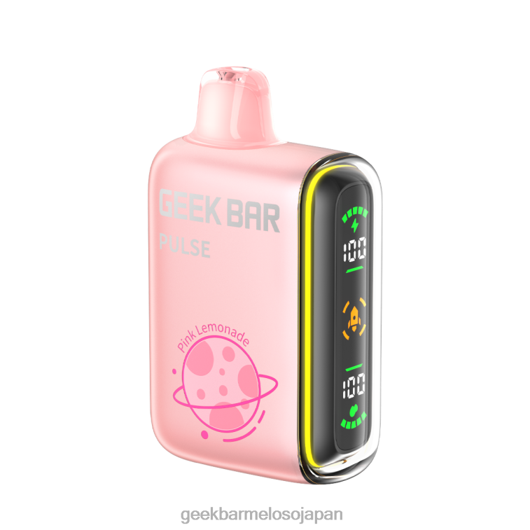 8RFPL57 Geek Bar Pulse 15,000 個の使い捨て電子タバコ ピンクレモネード | Geek Bar e cigarette