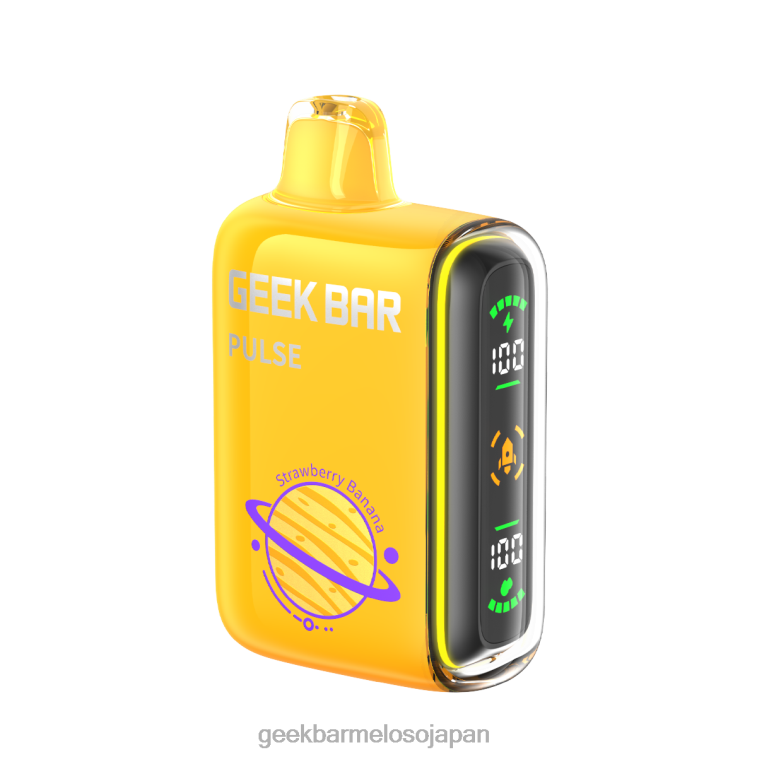 8RFPL62 Geek Bar Pulse 15,000 個の使い捨て電子タバコ イチゴバナナ | Geek Bar pulse 日本