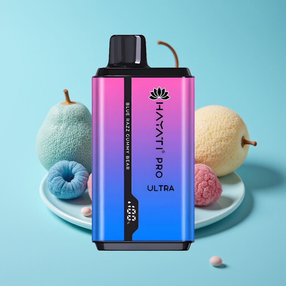 Hayati Pro Ultra 15000パフ ブルーラズグミーベア 15000+パフ/850mAh/2×12ml/2%