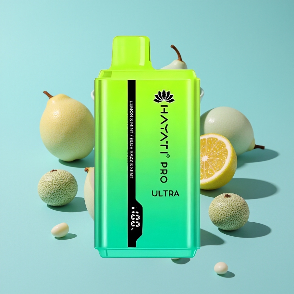Hayati Pro Ultra 15000パフス レモン＆ミント ブルーラズ＆ミント 850mAh 24ml 2%