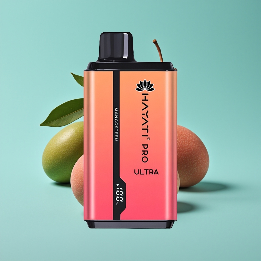 Hayati Pro Ultra 15000 Puffs マンゴスチン味 15000+パフ 850mAh 2×12ml 2%