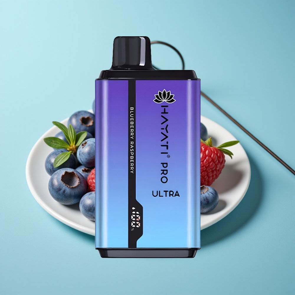 Hayati Pro Ultra 15000 Puffs ブルーベリーレーズベリー 850mAh 2×12ml 2% 49フレーバー