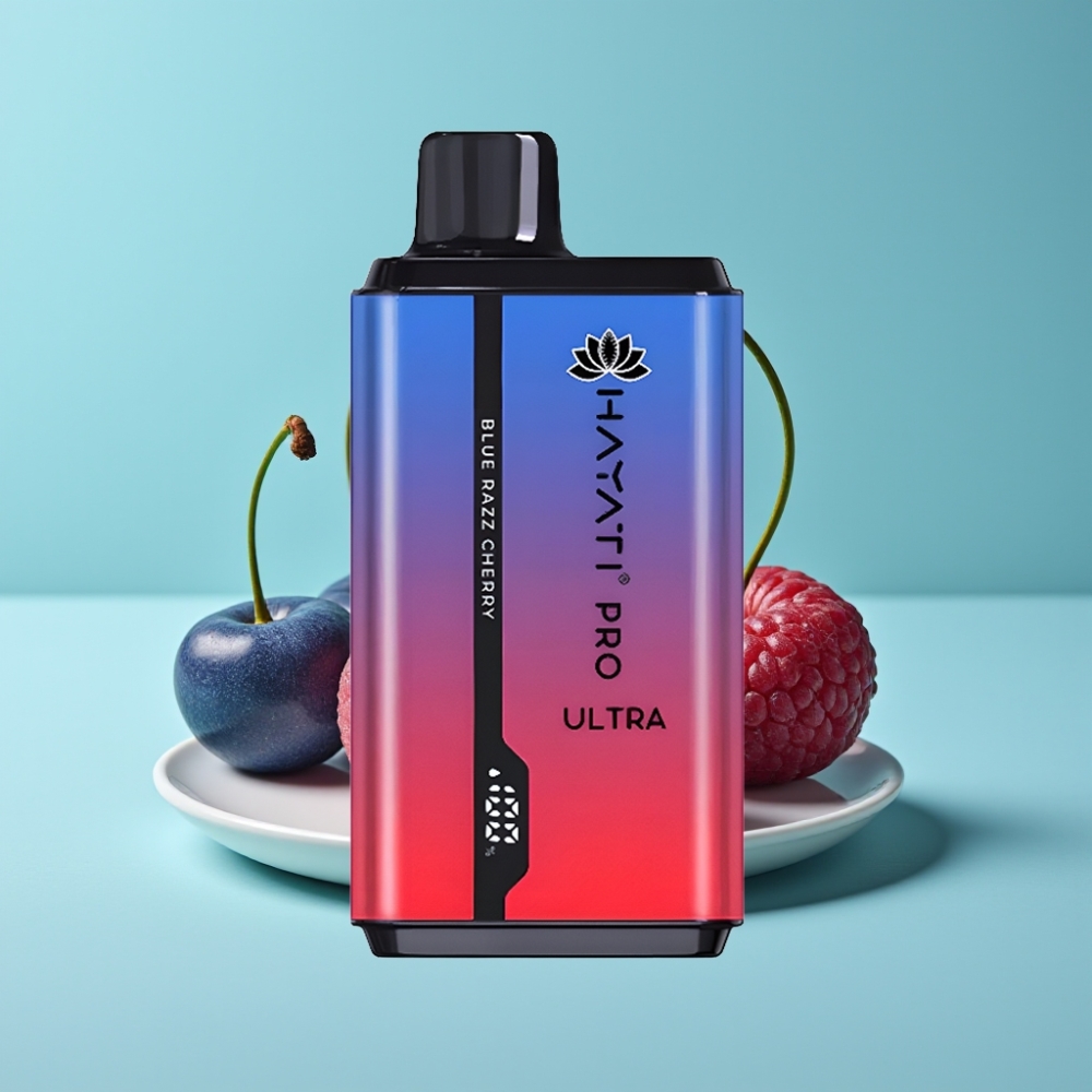Hayati Pro Ultra 15000 Puffs ブルーレズチェリー 850mAh 2×12ml 2%