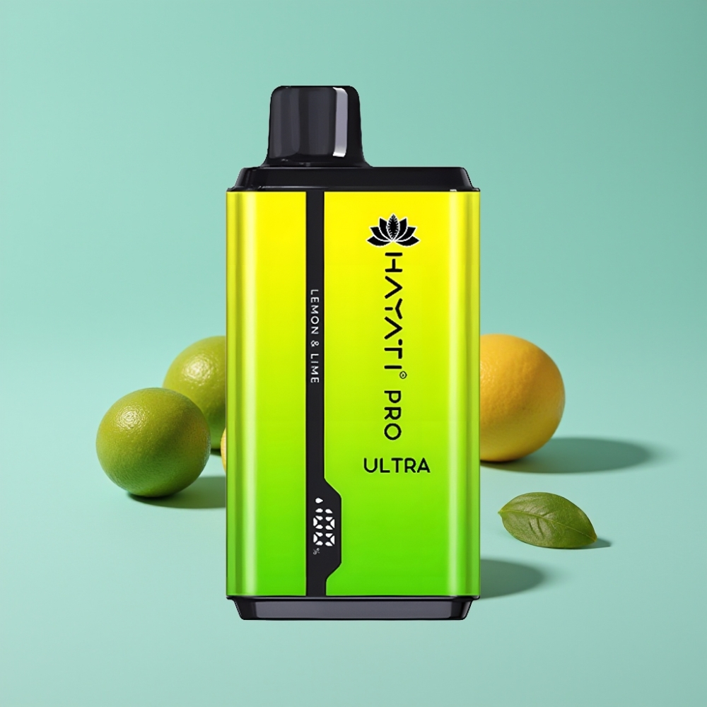 Hayati Pro Ultra 15000 Puffs レモン＆ライム 850mAh 2×12ml 2%
