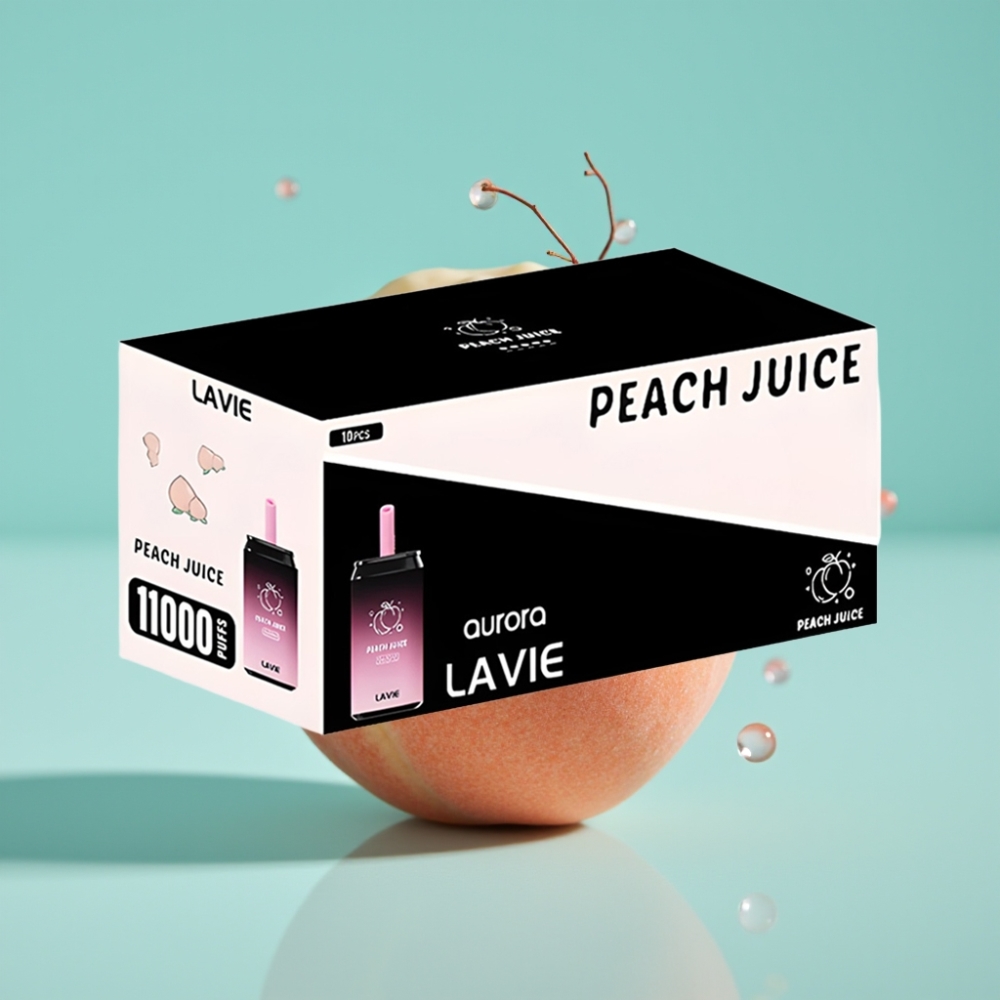 LAVIE Aurora 11000パフス ピーチジュース 22ML/650mAh/Type C vape shop online Japan