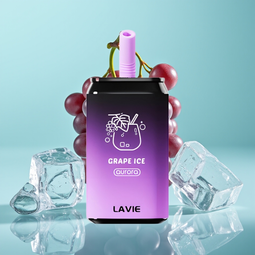 LAVIE Aurora 11000 Puffs グレープアイス 650mAh 22ML vape shop online Japan