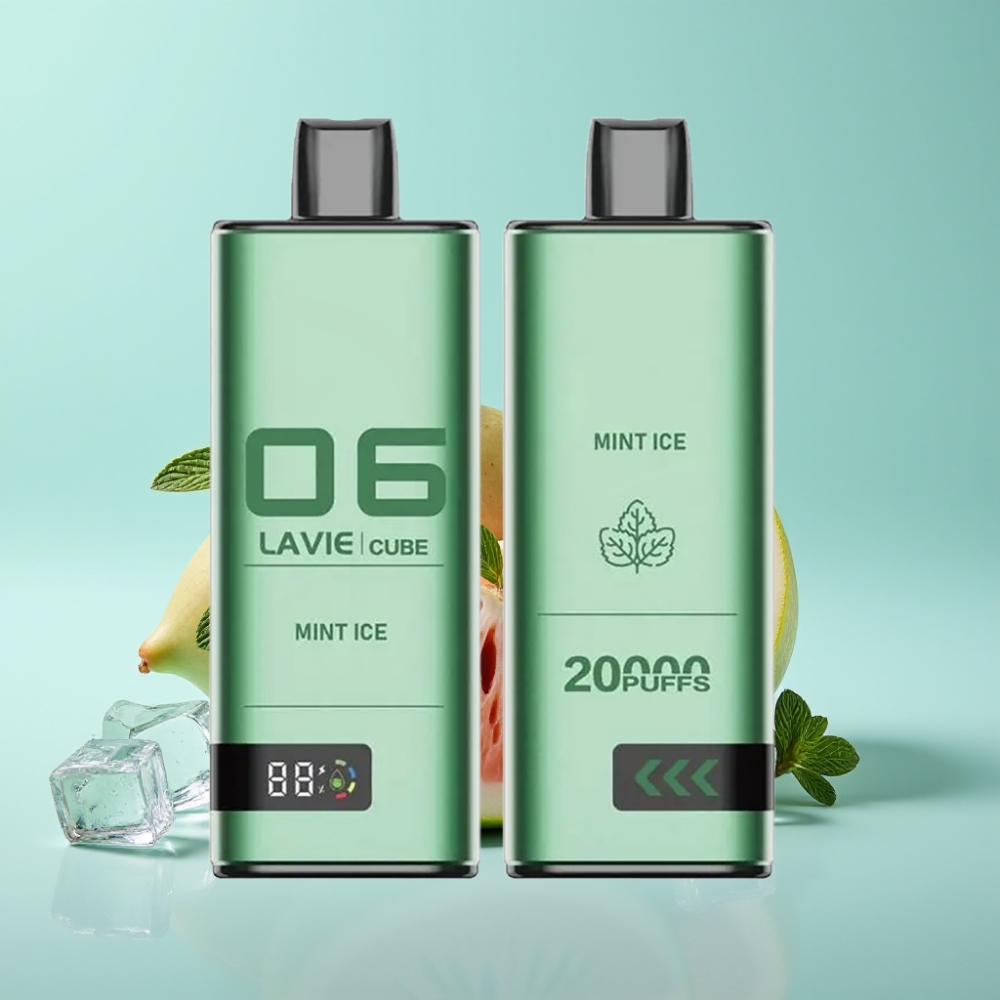 Lavie Cube 20000パフ 使い捨てベイプ ミントアイス 2%/5% 28mL 600mAh
