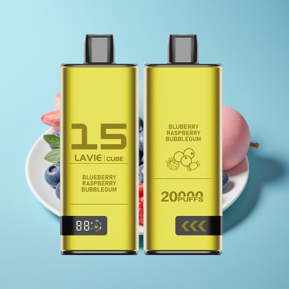 Lavie Cube 20000 Puffs 使い捨てベープ ブルーベリーラズベリーバブルガム 28mL 5% 600mAh