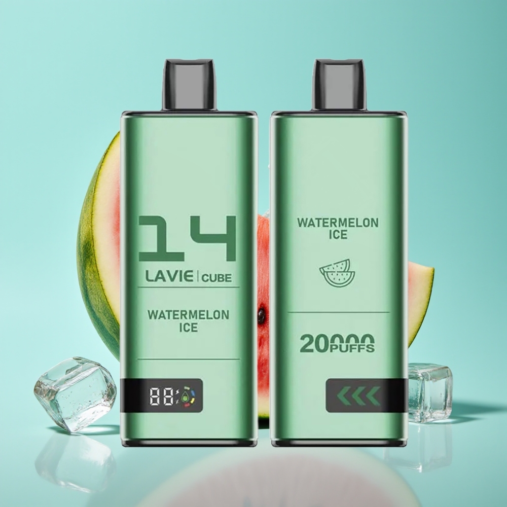Lavie Cube 20000 Puffs 使い捨てベイプ ウォーターメロンアイス 28mL 5% 600mAh