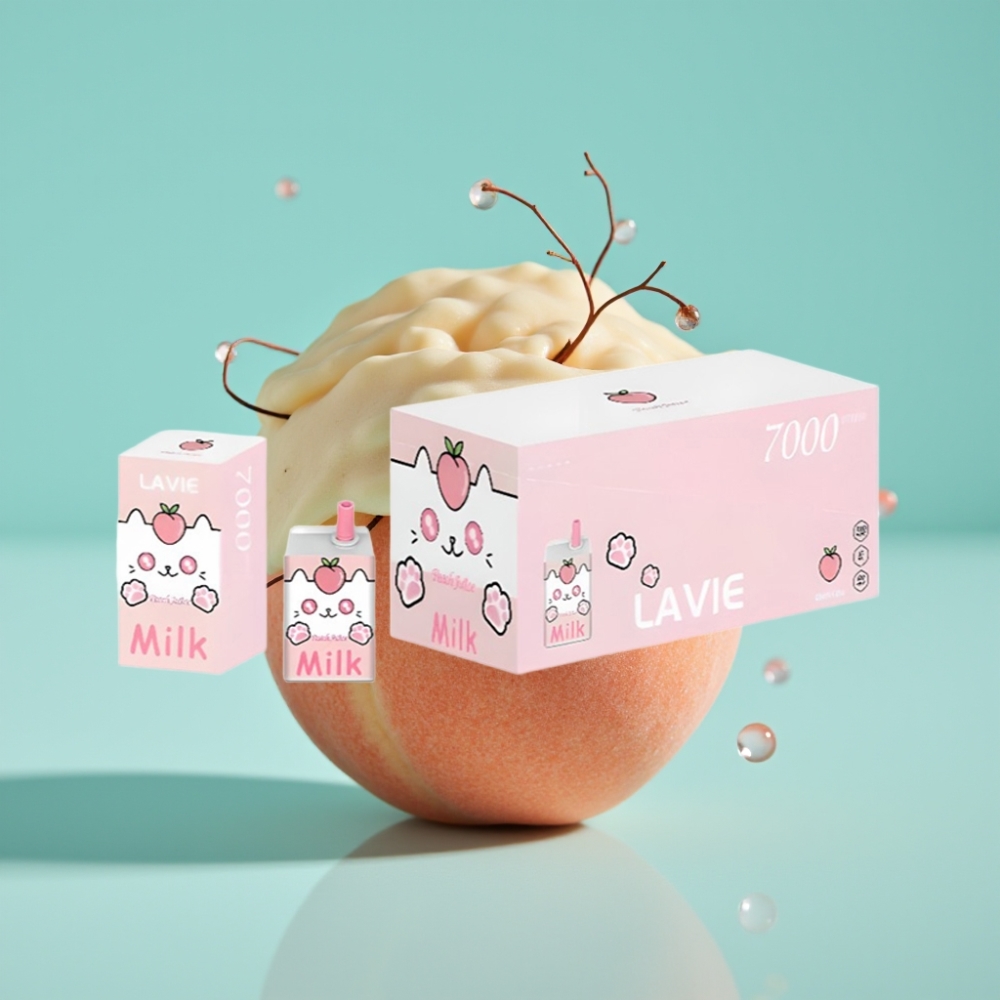 LAVIE Milk 7000 ピーチジュース 16ML/600mAh/Type C充電 vape shop online Japan