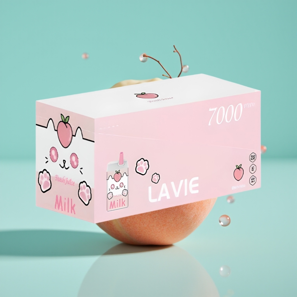 LAVIE Milk 7000 ピーチジュース 16ML/600mAh/Type C充電 vape shop online Japan
