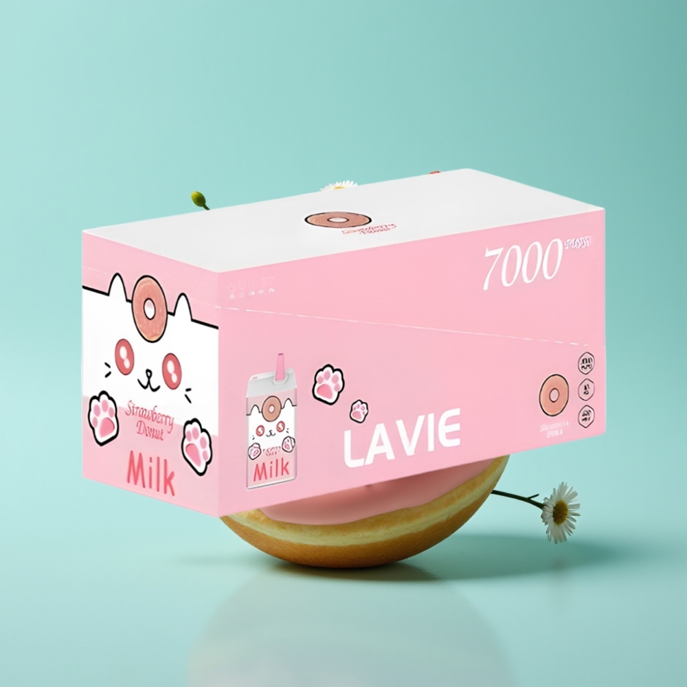 LAVIE Milk 7000 Puffs ストロベリードーナツ 16ML 600mAh Type C