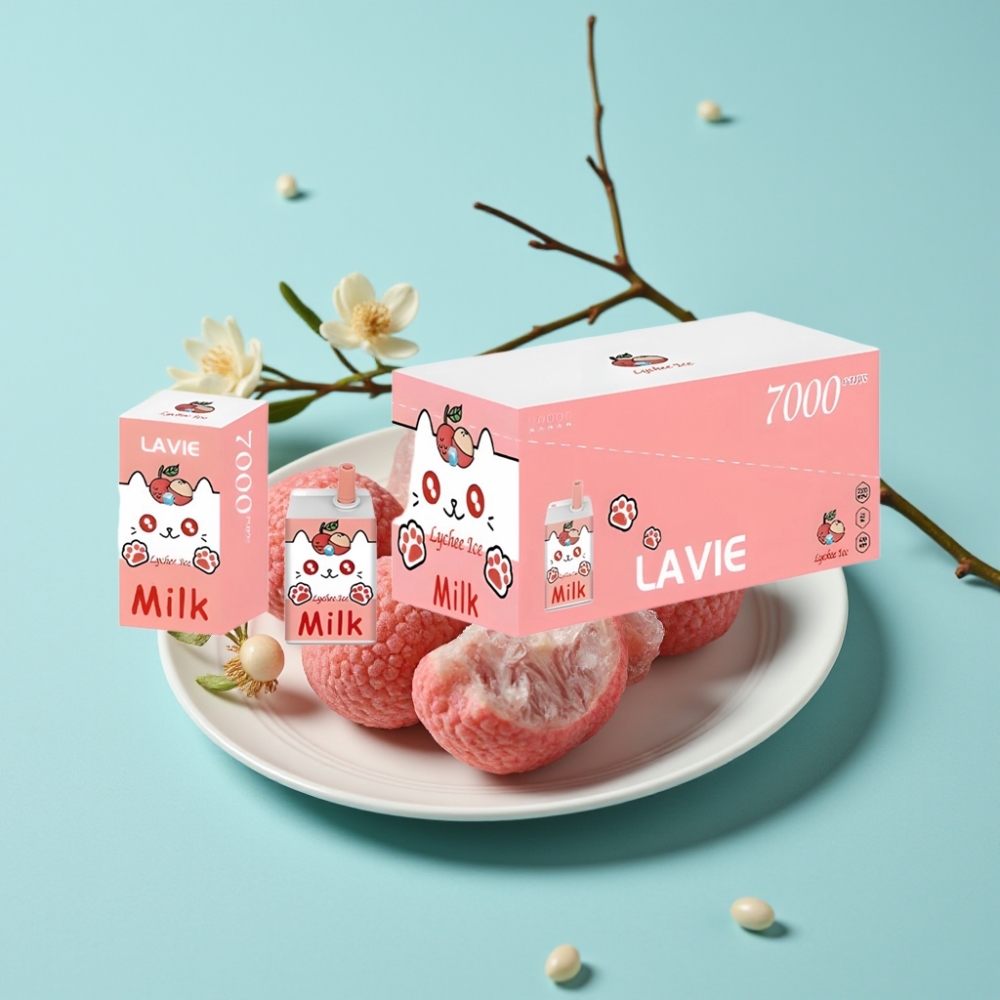 LAVIE Milk 7000 Puffs リチアイス 16ML/600mAh/Type C充電 vape shop online Japan