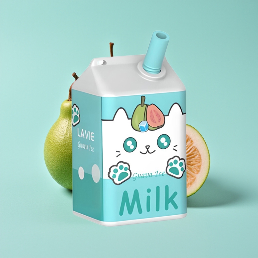 LAVIE Milk 7000 Puffs グアバアイス 16ML/600mAh/Type C充電 vape shop online Japan