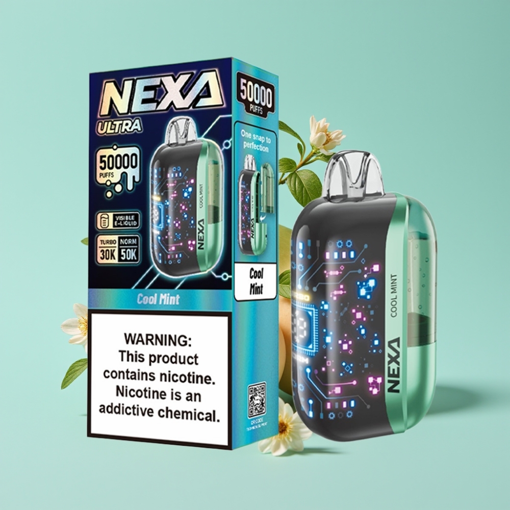 NEXA Ultra 50K使い捨べイプ クールミント 20ml/800mAh/5%/0.9ohm vape shop online Japan