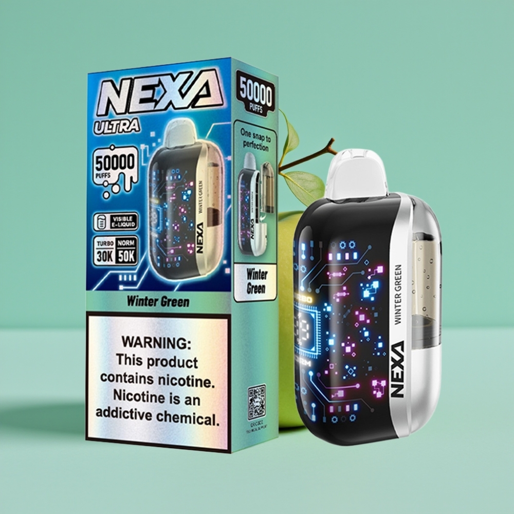 NEXA Ultra ウィンターグリーン 50K 使い捨てベイプ 20ml/800mAh/5% vape shop online Japan