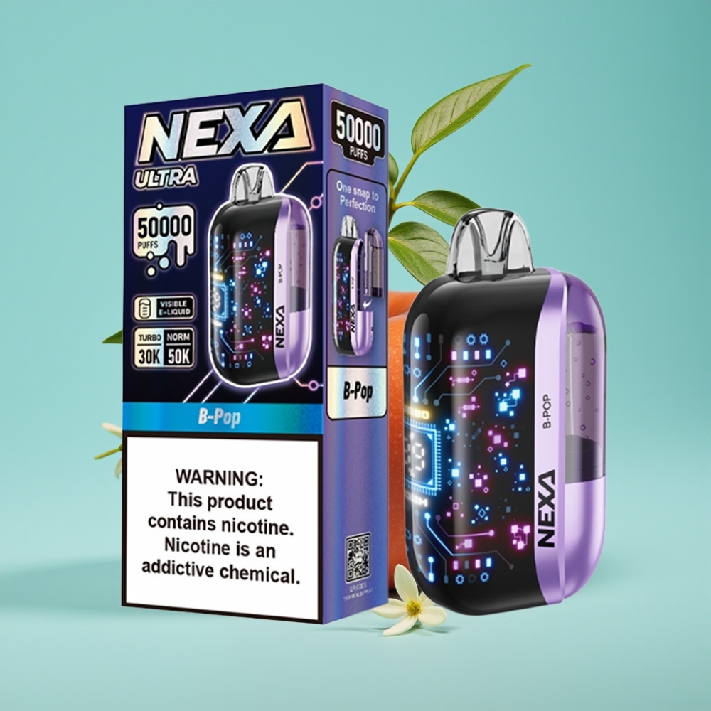 NEXA Ultra B-Pop 50K 使い捨てベイプ 20ml/800mAh/5%/0.9ohm vape shop online Japan
